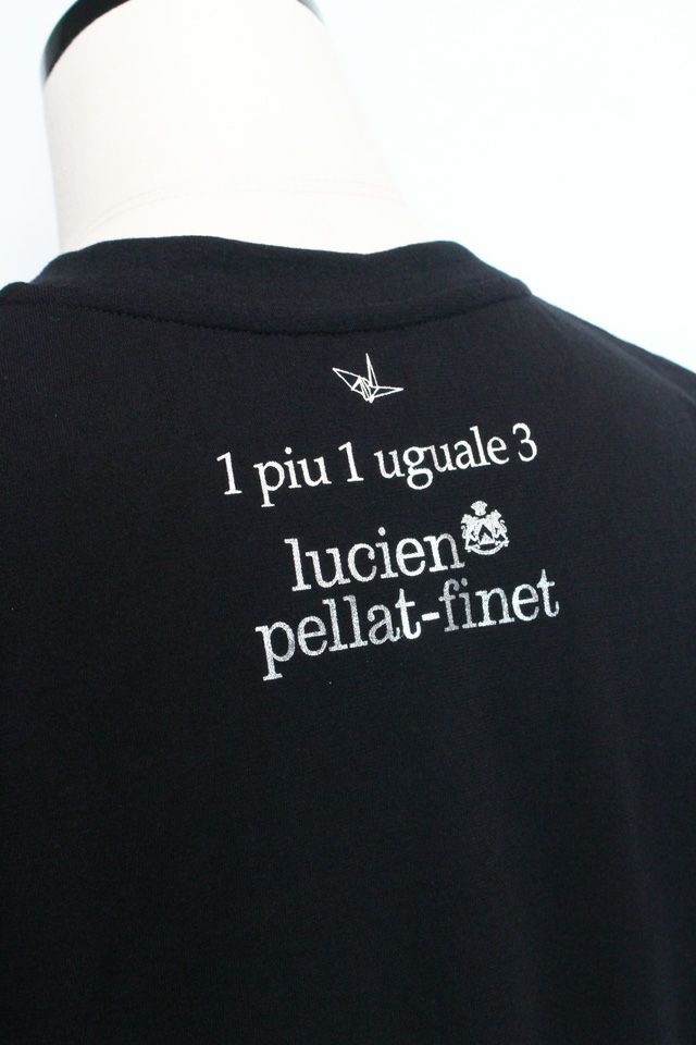 113 lucien pellat-finet PATCHWORK T-SHIRT (BLACK)