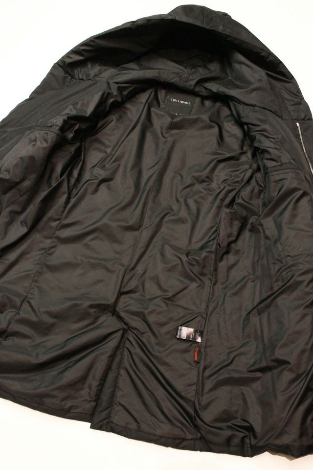 LEON NEXT WRAP HOODED COAT (BLACK)