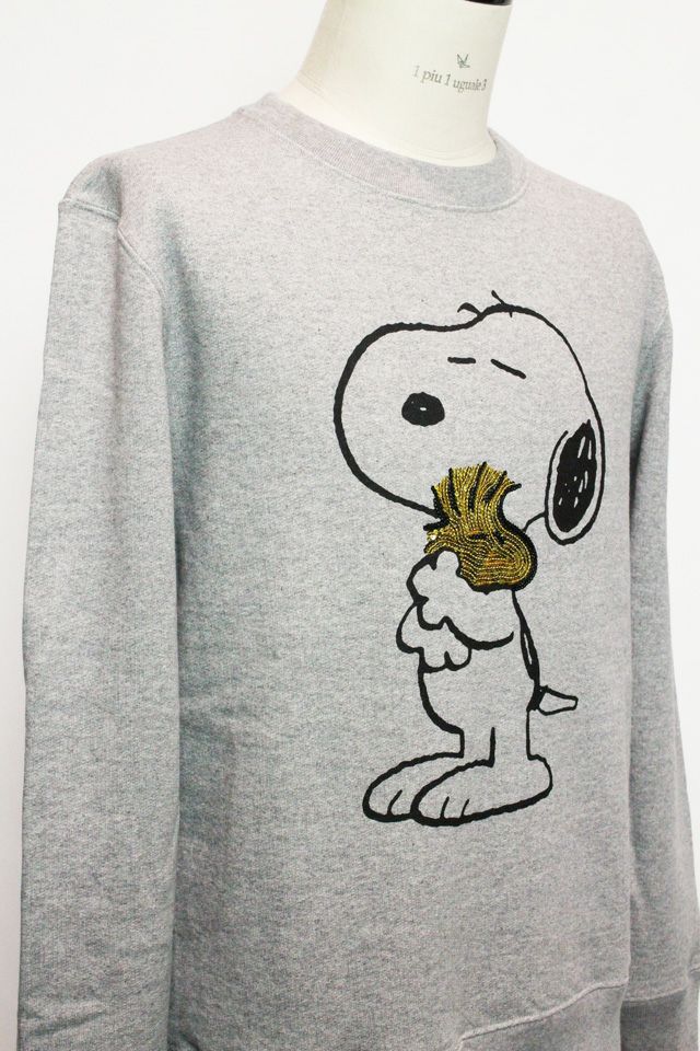 LEON4月号掲載 113 PEANUTS PULLOVER CREW NECK (GRAY)