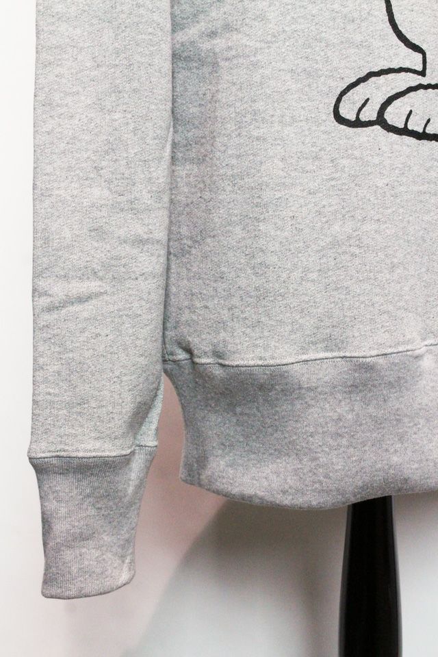 LEON4月号掲載 113 PEANUTS PULLOVER CREW NECK (GRAY) | 1PIU1UGUALE3