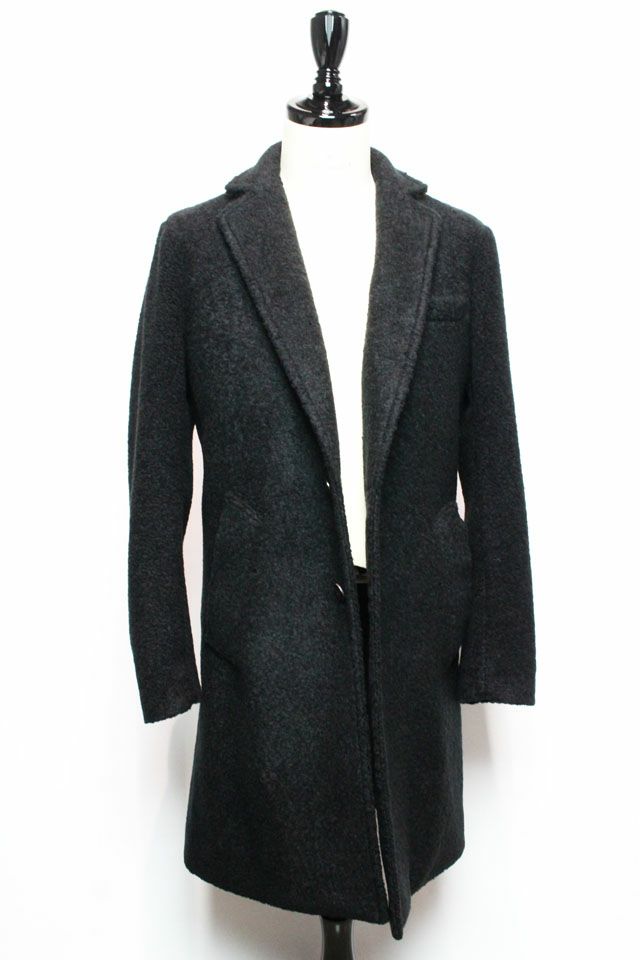 CHESTER COAT / SHEEP BOA (BLACK) | 1PIU1UGUALE3 NAGOYA WEB SHOP