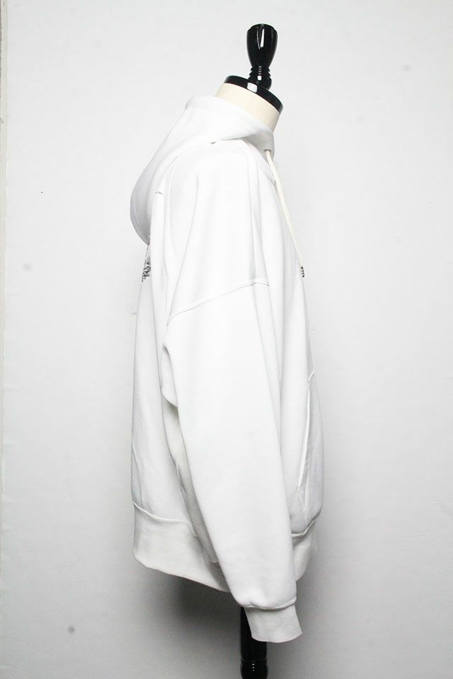 113 lucien pellat-finet BACK LEAF PULLOVER PARKA (WHITE)